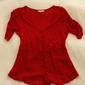 Polka dot blouse